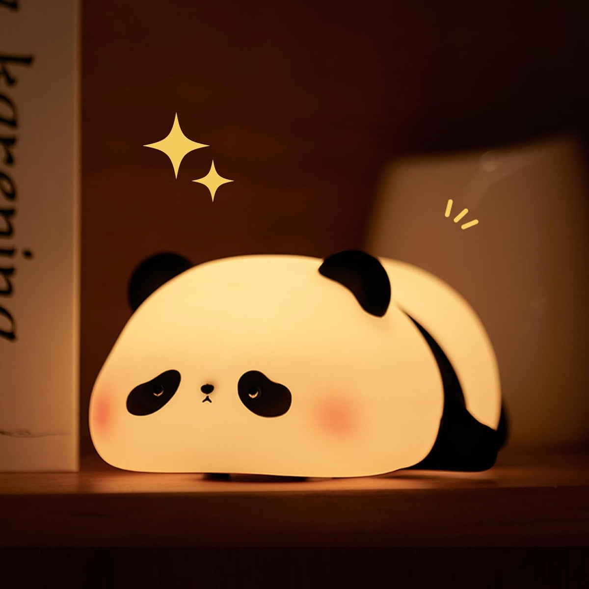 Cute Panda Silicone Night Lamp β USB Rechargeable Touch Sensor LED Bedside Lamp