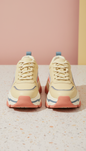 Lemon Cream Chunky Platform Sneakers