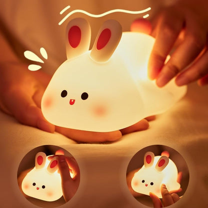 Cute Panda Silicone Night Lamp – USB Rechargeable Touch Sensor LED Bedside Lamp
